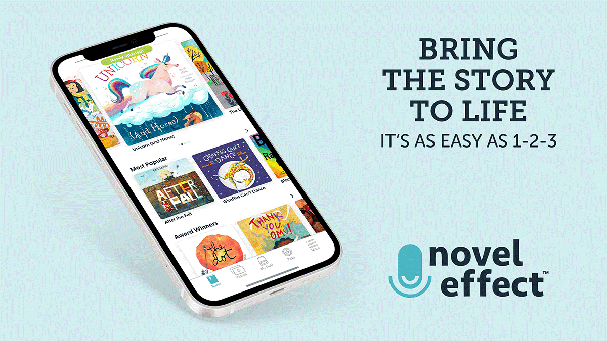 The Novel Effect app follows along with interactive music and sound effects, creating magical moments when you read aloud with a child.  